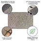 Flash Furniture Slide-Stop®Polyester Rectangle Rug Pad, Gray (AFA110406F46GR)