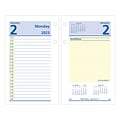 2023 AT-A-GLANCE QuickNotes 6 x 3.5 Daily Loose-Leaf Desk Calendar Refill, Blue/Yellow (E517-50-23)