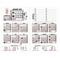 2023 AT-A-GLANCE Burkhart's Day Counter 7.5" x 4.5" Daily Loose-Leaf Desk Calendar Refill, Black/Red (E712-50-23)