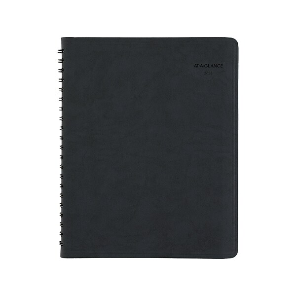 2023 AT-A-GLANCE The Action Planner 8 x 11 Daily Appointment Book, Black (70-EP01-05-23)