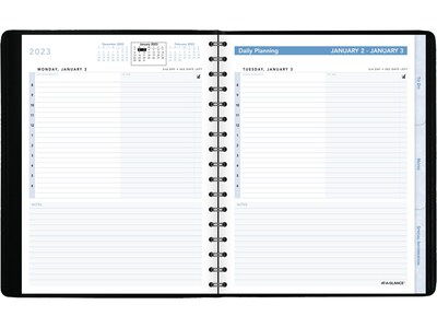 2023 AT-A-GLANCE The Action Planner 6.5 x 8.75 Daily Appointment Book, Black (70-EP03-05-23)