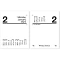 2023 AT-A-GLANCE Daily Loose-Leaf Desk Calendar Refill, 3.75 x 3, White/Black (E919-50-23)