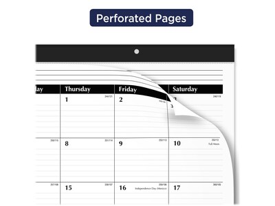 2023 AT-A-GLANCE 21.75 x 17 Monthly Desk Pad Calendar, Black/White (SK24-00-23)