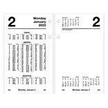 2023 AT-A-GLANCE 6 x 3.5 Financial Daily Desk Calendar Refill, White/Black (S170-50-23)