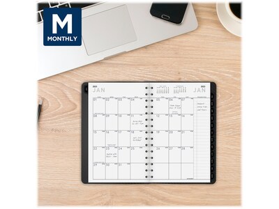 2023 AT-A-GLANCE Contemporary 5 x 8 Weekly & Monthly Planner, Charcoal (70-100X-45-23)