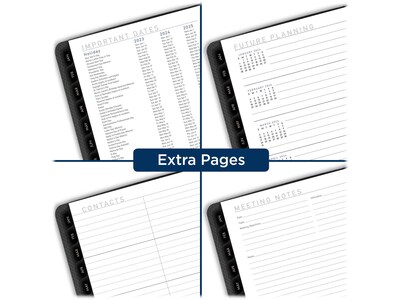 2023 AT-A-GLANCE Contemporary 5" x 8" Weekly & Monthly Planner, Charcoal (70-100X-45-23)