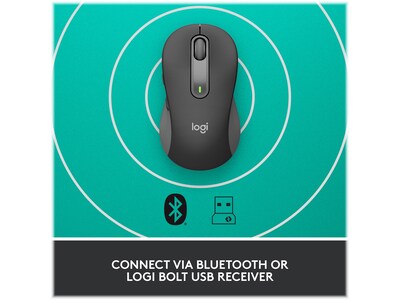 Logitech Signature M650 Wireless Optical Mouse, Graphite (910-006250)