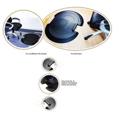Floortex AFS-TEX System 5000 S2S Anti Fatigue Mat and Chair Mat for Hard Floors (FCA12S)