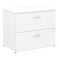 Bush Business Furniture Studio C Lateral File Cabinet, White, Installed (SCF136WHSUFA)