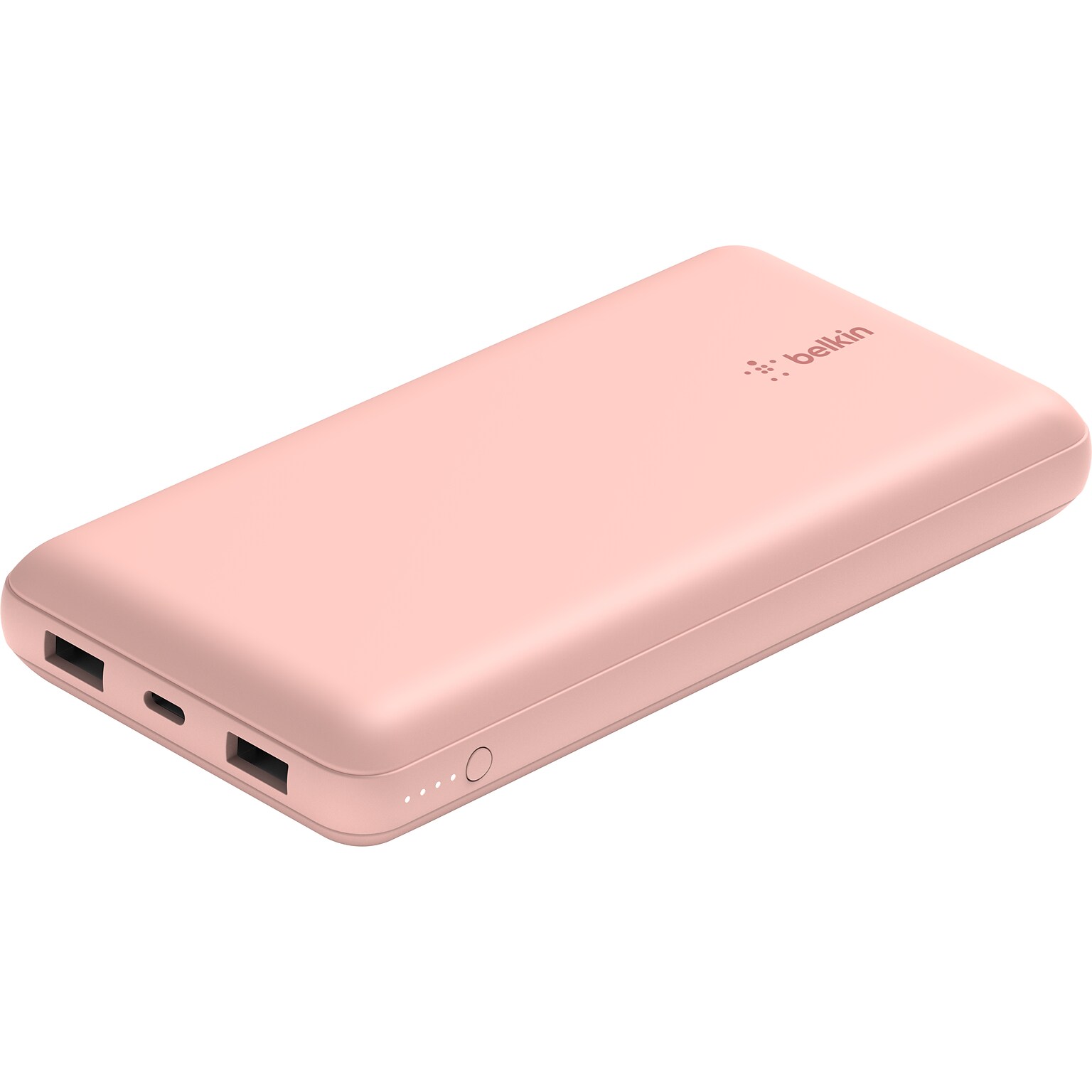 Belkin USB Type-A/C Power Bank for Most Smartphones, 20000mAh, Rose Gold (BPB012btRG)