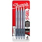 Sharpie S-Gel Retractable Gel Pen, Medium Point, Black Ink, 4/Pack (2126213)