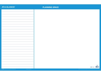 2023 AT-A-GLANCE 36 x 24 Yearly Wet-Erase Wall Calendar, Reversible, Blue/White (PM200-28-23)