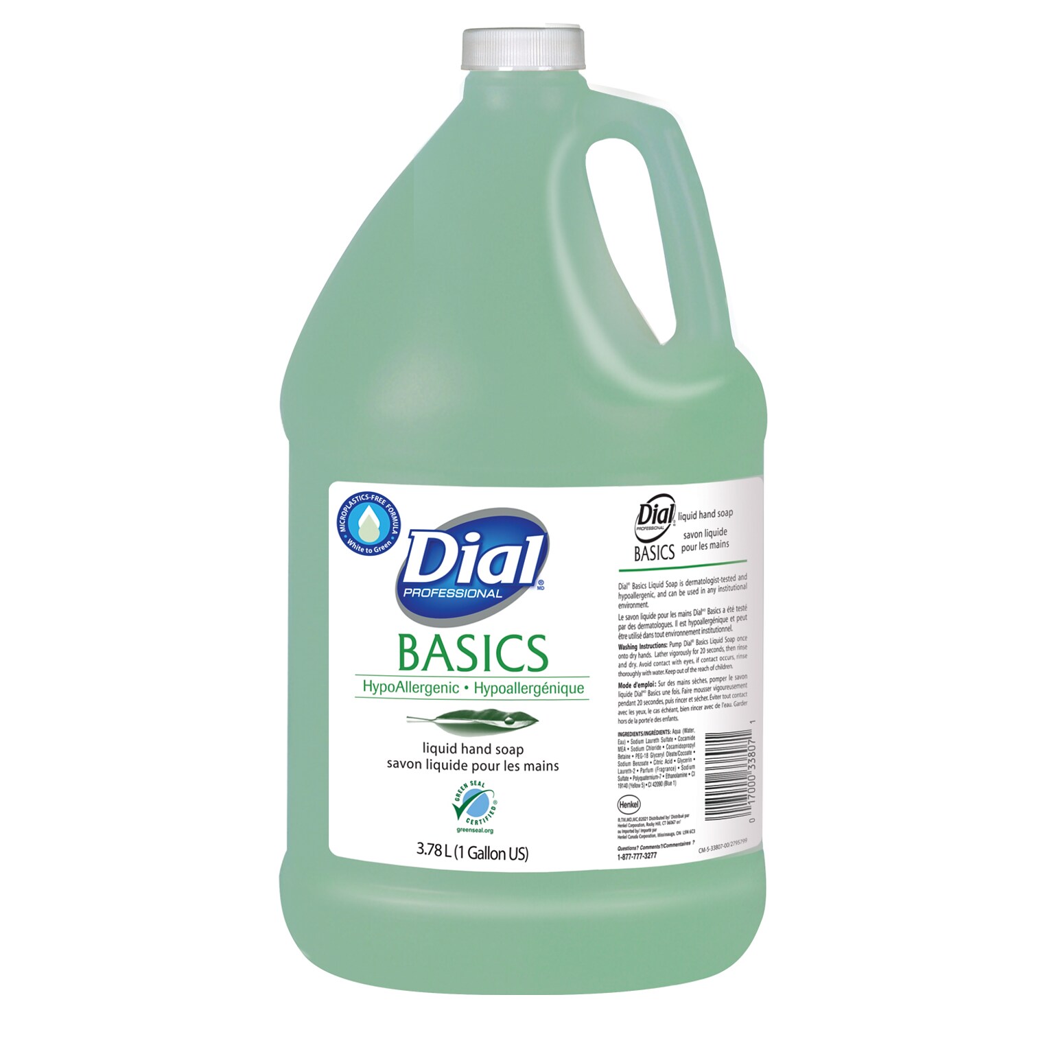 Dial Basics Liquid Hand Soap, Floral Scent, 4/Carton (DIA06047)