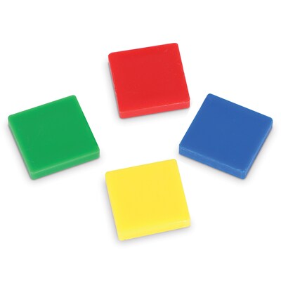 Learning Resources Plastic Square Color Tiles, 400 Pieces (LER0203)