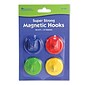 Learning Resources Super Strong Magnetic Hooks, 1.5" dia., 4/Pack (LER2694)