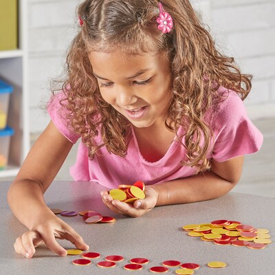 Learning Resources Two-Color Counters, Red and Yellow, Set of 200 (LER7566)