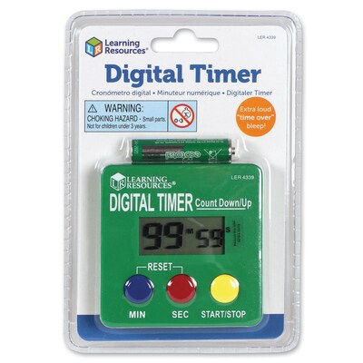 Learning Resources 100 Minutes Digital Timer, Multicolored (LER4339)