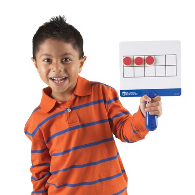 Learning Resources Ten-Frame Answer Boards, Set of 4 (LER6645)