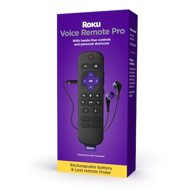 Roku Voice Remote Pro, Black (RCS01R)