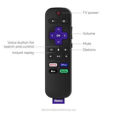 Roku Streaming Stick 4K, Black (3820R)