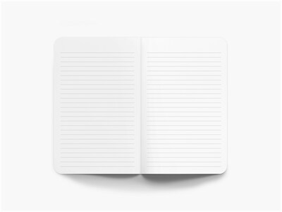 Denik Navy Mushrooms Journal, 5.25" x 8.25", College Ruled, Multicolor, 144 Pages (LFC1138L)