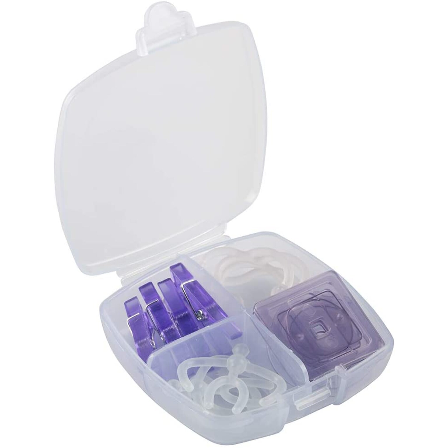 JAM PAPER Medium Assorted Specialty Clips, Purple, 24/Pack (MP199MCPU)