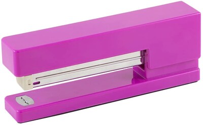 JAM PAPER Desk Trio Pack, Pink Fuchsia, Stapler, Tape Dispenser & Pen Holder, 3/Pack