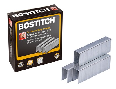 Bostitch Heavy Duty Staples, 0.94" Leg Length, 1000 Staples/Box (SB351516HC1M)