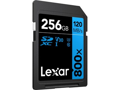 Lexar BLUE Series High-Performance 256GB SDXC Memory Card, Class 10, UHS-I, V30 (LSD80-256G-BNNU)
