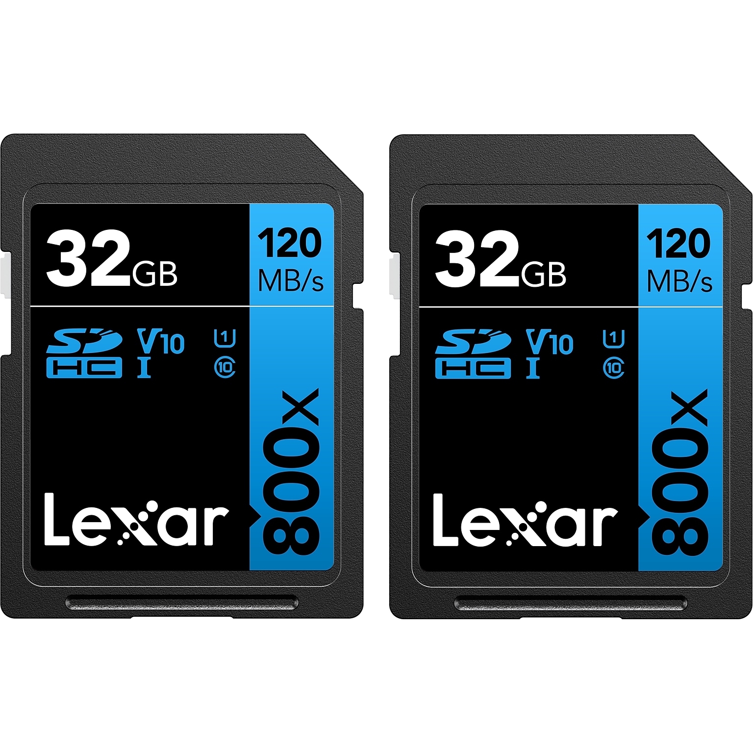 Lexar BLUE Series High-Performance 32GB SDHC Memory Card, Class 10, UHS-I, V10 (LSD80-32G-B2NNU)