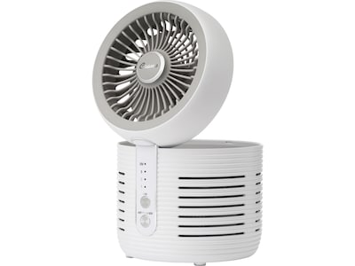 Crane True HEPA Tabletop Air Purifier, 3-Speed, White (EE-5073)