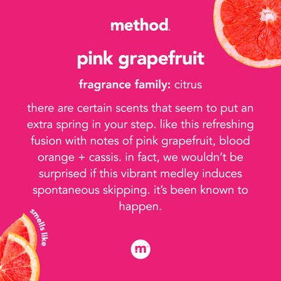 Method Foaming Hand Soap, Pink Grapefruit Scent, 10 oz (01361)