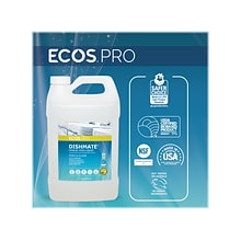 ECOS PRO Dishmate Liquid Dish Soap, Unscented, 128 oz. (PL9721/04)