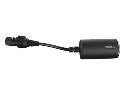 Dell Auto Air to USB-C 65W Adapter, Male to Male, Black (492-BBUN)