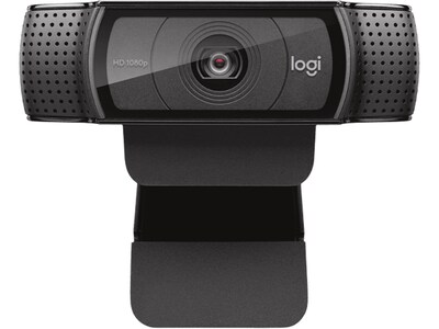 Logitech C920e HD 1080p Business Webcam, 3.0 Megapixels, Black (960-001401)