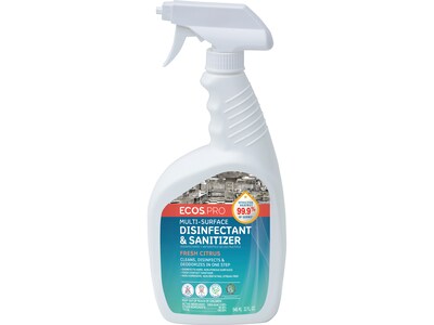ECOS PRO Multi-Purpose Disinfectant & Sanitizer, Fresh Citrus Scent, 32 Fl. Oz. (PL9635/06)