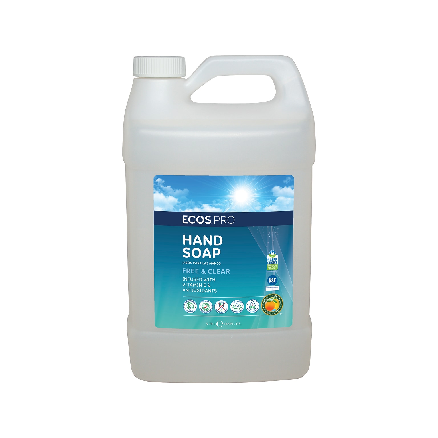 ECOS PRO Liquid Hand Soap, Free & Clear Scent, 1 Gal. (PL9663/04)