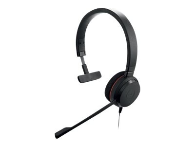 Jabra Evolve 20 UC Mono Noise Canceling On Ear Phone & Computer Headset, Black (4993-829-289)