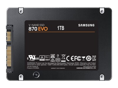 Samsung 870 EVO MZ-77E1T0E 1TB SATA/ 600 Internal Solid State Drive