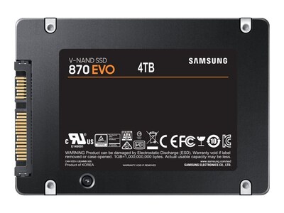 Samsung 870 EVO MZ-77E4T0E 4TB SATA/ 600 Internal Solid State Drive