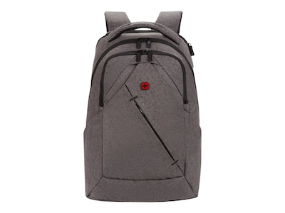 Wenger Laptop Backpack, Charcoal Heather Polyester (07613329059050)