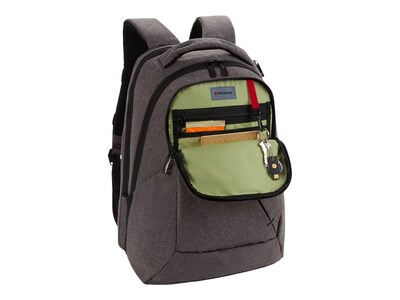 Wenger Laptop Backpack, Charcoal Heather Polyester (07613329059050)