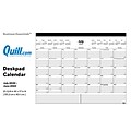 2022-2023 Quill Brand® Academic Monthly Desk Pad Calendar; Black, 17 x 22 (QDMA90MW23)