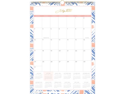 2022-2023 Blue Sky Margaret Jeane Geo Tile 17 x 12 Academic Monthly Wall Calendar (138125)