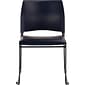 NPS 8700 Series Cafetorium Stack Chair, Black Vinyl Seat/Black Backrest (8710-11-10)