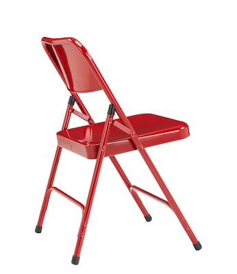 NPS 200 Series Premium Folding Chairs, Steel, Red - 4 Pack (240/4)