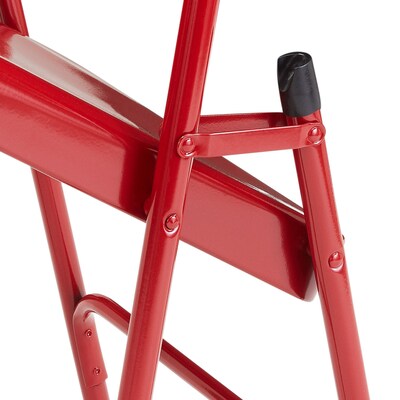 NPS 200 Series Premium Folding Chairs, Steel, Red - 4 Pack (240/4)