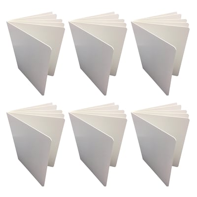 Ashley Productions Blank Chunky Board Book, 6 x 8 Portrait, White, Pack of 6 (ASH10711-6)