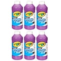 Crayola® Washable Paint, Violet, 16 oz. Bottle, Pack of 6 (BIN201640-6)