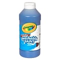 Crayola® Washable Paint, Blue, 16 oz. Bottle, Pack of 6 (BIN201642-6)